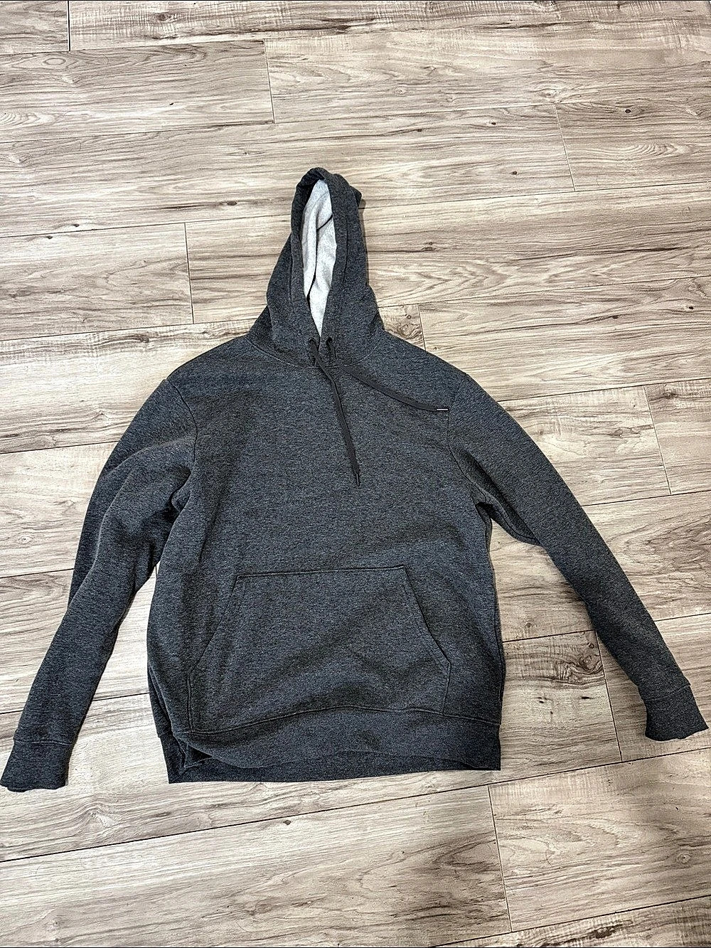 Athletic Works Men's Fleece Pullover Hoodie Large Gray
